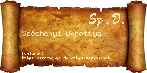 Széchenyi Dorottya névjegykártya