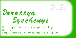 dorottya szechenyi business card